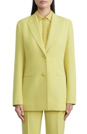 Lafayette 148 New York Womens Finesse Crêpe de Chine Blazer at Nordstrom