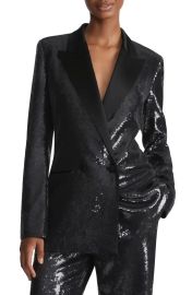 Lafayette 148 Sequin Tuxedo Jacket at Nordstrom