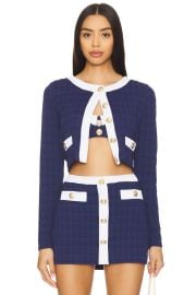Lagence Adaline Swim Cardigan In Color Block Chic Marine at Revolve