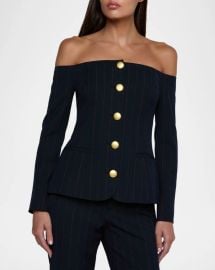 Lagence Alice Off Shoulder Blazer Top at Neiman Marcus