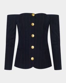 Lagence Alice Off Shoulder Blazer Top at Neiman Marcus