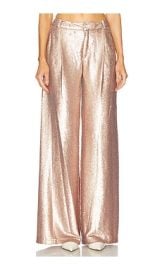 Lagence Allanah Mid Rise Trouser In Beige Sequin at Revolve