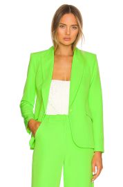 Lagence Chamberlain Blazer In Lime Green at Revolve