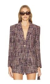 Lagence Chamberlain Blazer In Purple Multi at Revolve