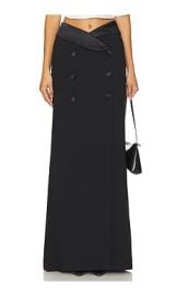 Lagence Diara Tuxedo Skirt In Black at Revolve