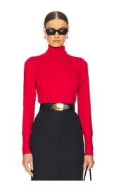 Lagence Flora Turtleneck Top In Lava Red Gold at Revolve