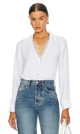 Lagence Kori Blouse In White at Revolve