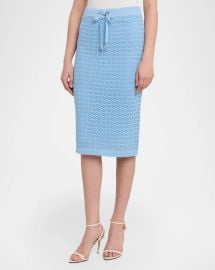 Lagence Lacen Pointelle Knit Skirt at Neiman Marcus