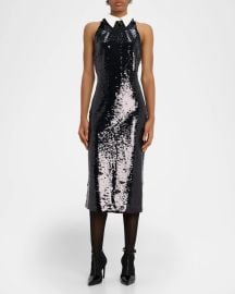 Lagence Lilith Sequined Midi Dress at Neiman Marcus