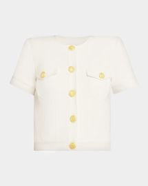 Lagence Nawa Short Sleeve Shirt Jacket at Neiman Marcus