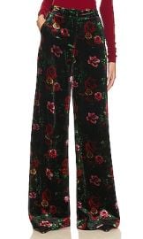 Lagence Pilar Wide Leg Pant In Black Vintage Rose at Revolve