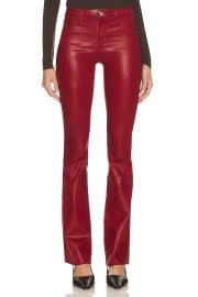 Lagence Ruth High Rise Straight In Dark Bordeaux Coated at Revolve