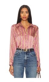 Lagence Tyler Long Sleeve Blouse In Mauve Rose at Revolve