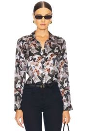 Lagence Tyler Long Sleeve Blouse In Multi Dark Butterfly at Revolve