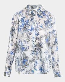 Lagence Tyler Silk Button Front Blouse at Neiman Marcus