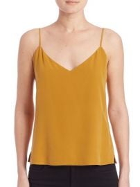 Lagence silk spaghetti strap tank at Saks Fifth Avenue