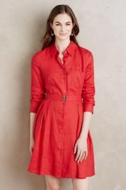 Laila Linen Shirtdress at Anthropologie