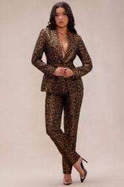 Laken Leopard Suit Set Fashion Nova at Fashion Nova