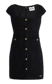 Lam-Boucl Tweed Mini Dress By Miu Miu at Moda Operandi
