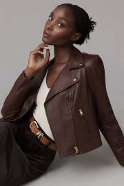 Lamarque Donna Iconic Leather Biker Jacket at Anthropologie