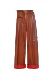 Lambskin Paper Bag Pants by Fe Noel at Fe Noel