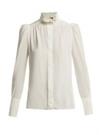 Lamia silk ruffled blouse at Matches