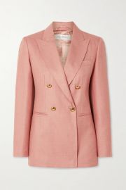 Lamine Double-Breasted Twil Blazer by Max Mara at Net A Porter