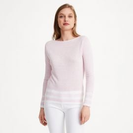  Lana Block Strip Sweater at Club Monaco