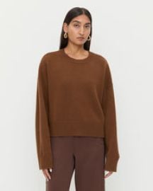 Lana Chocolate Cashmere Sweater Tops Apparel at Loeffler Randall
