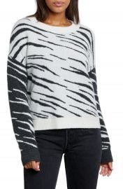 Lana Tiger Stripe Crewneck Sweater   Nordstrom at Nordstrom