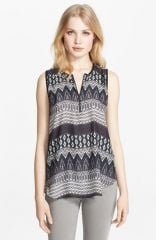 Land39AGENCE Print Satin Blouse at Nordstrom