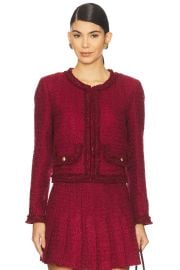 Landon Cropped Box Jacket With Trim at Revolve