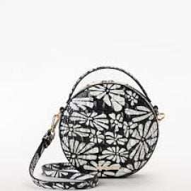 Lane Leather Crossbody Blue Filigree Melbourne BRAHMIN at Brahmin