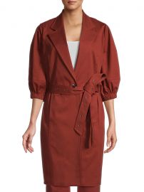 Lantern Cocoon Belted Coat at Saks Fifth Avenue