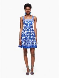 Lantern Poplin Flounce Dress at Kate Spade