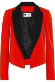 Lanvin   Two-tone wool-twill tuxedo jacket at Net A Porter