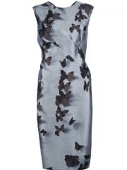 Lanvin Butterfly Print Dress - at Farfetch