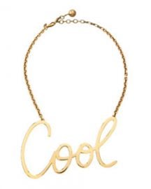 Lanvin Cool Word Pendant Necklace at Neiman Marcus