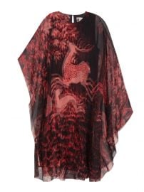 Lanvin Deer Print Sheer Dress at Farfetch