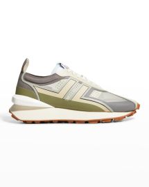 Lanvin Mens Bumper Clear Mesh Trainer Sneakers at Neiman Marcus