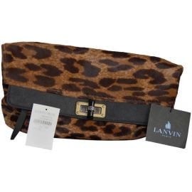 Lanvin Pony style Calfskin Clutch Bag at Vestiaire Collective