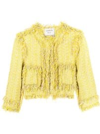 Lanvin Pre-Owned Collarless Tweed Jacket - at Farfetch