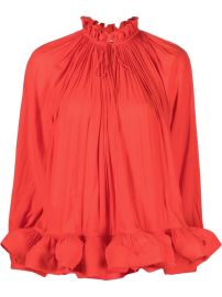 Lanvin Ruffled Gathered Blouse - at Farfetch