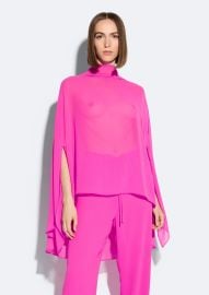 Lapointe Georgettte Oversized Cape Tee at LApointe