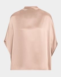 Lapointe Satin Cape Tee at Neiman Marcus
