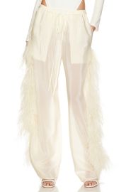 Lapointe Stretch Bandeau Bodysuit and Cupro Drawstring Pant at Revolve