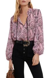 Lapollo Paisley Print Blouse by Maje at Nordstrom