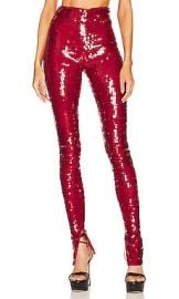 Laquan Smith Stretch Legging In Cherry at Revolve