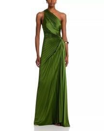 Lara Pleated One Shoulder Gown at Bloomingdales