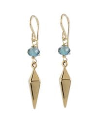 Large Bronze Point Earrings at Peggy Li